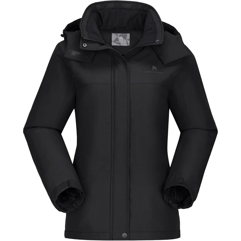 Women's Snowboarding Ski Snow Jacket Coat Black Fleece Warm Mountain Waterproof